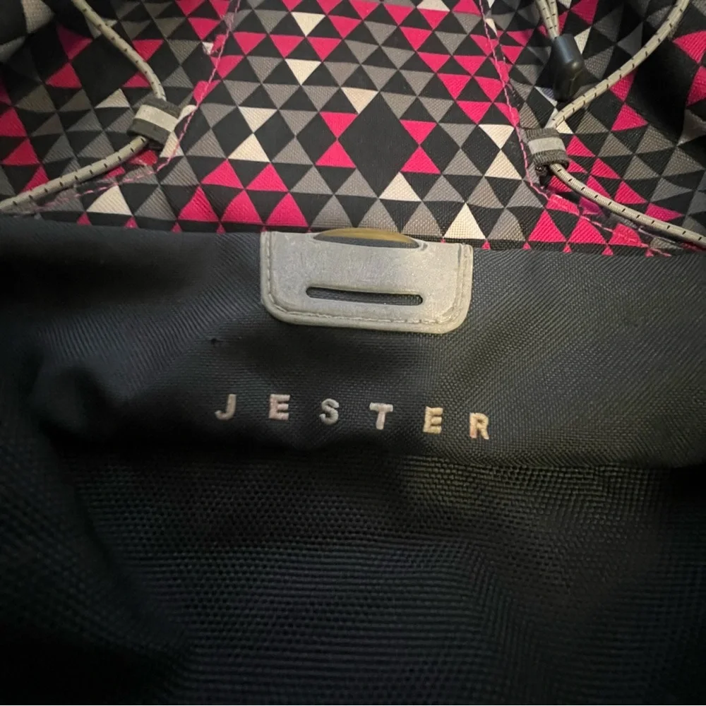 The North Face‎ Jester Backpack Black Pink White Checkered